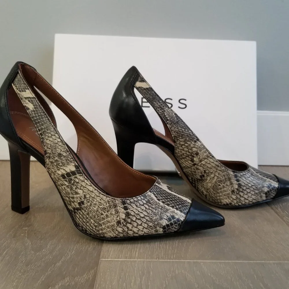 *NEW*REISS SAMARA LEATHER  SNAKE SIZE EU38 US 7.5 - Picture 4 of 9